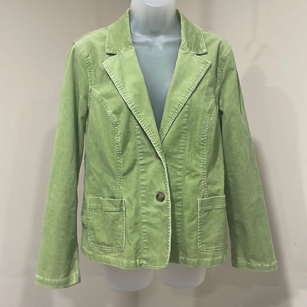NWOT Style & Co. Green Corduroy Jacket. Size M medium 8/10